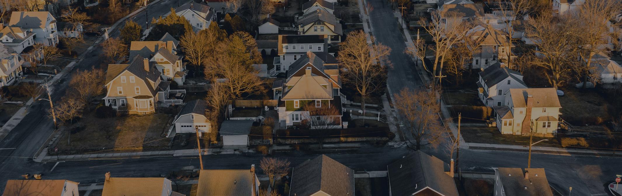 New England homes from above