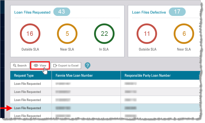 Select Loan > View