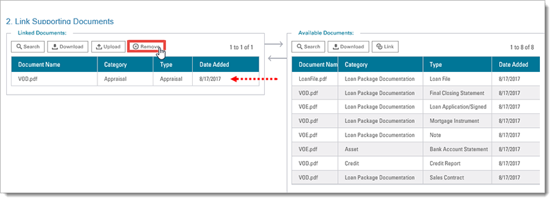 Linked Documents Column