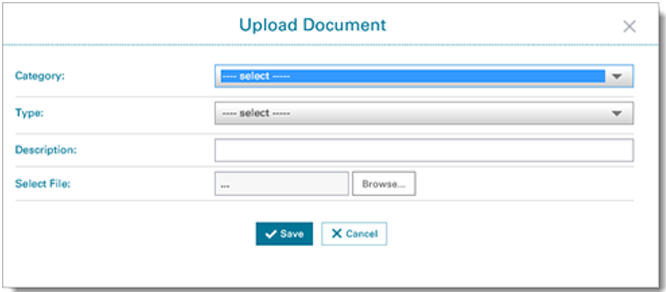 Upload Document Window