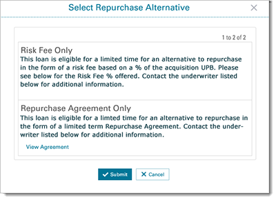 Select Repurchase Agreement Window