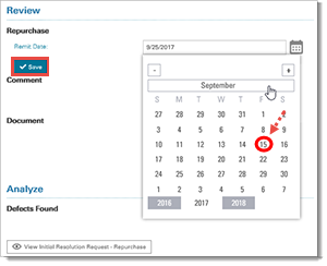 Select Repurchase Remit Date