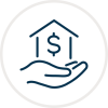 manage risk circle icon no padding